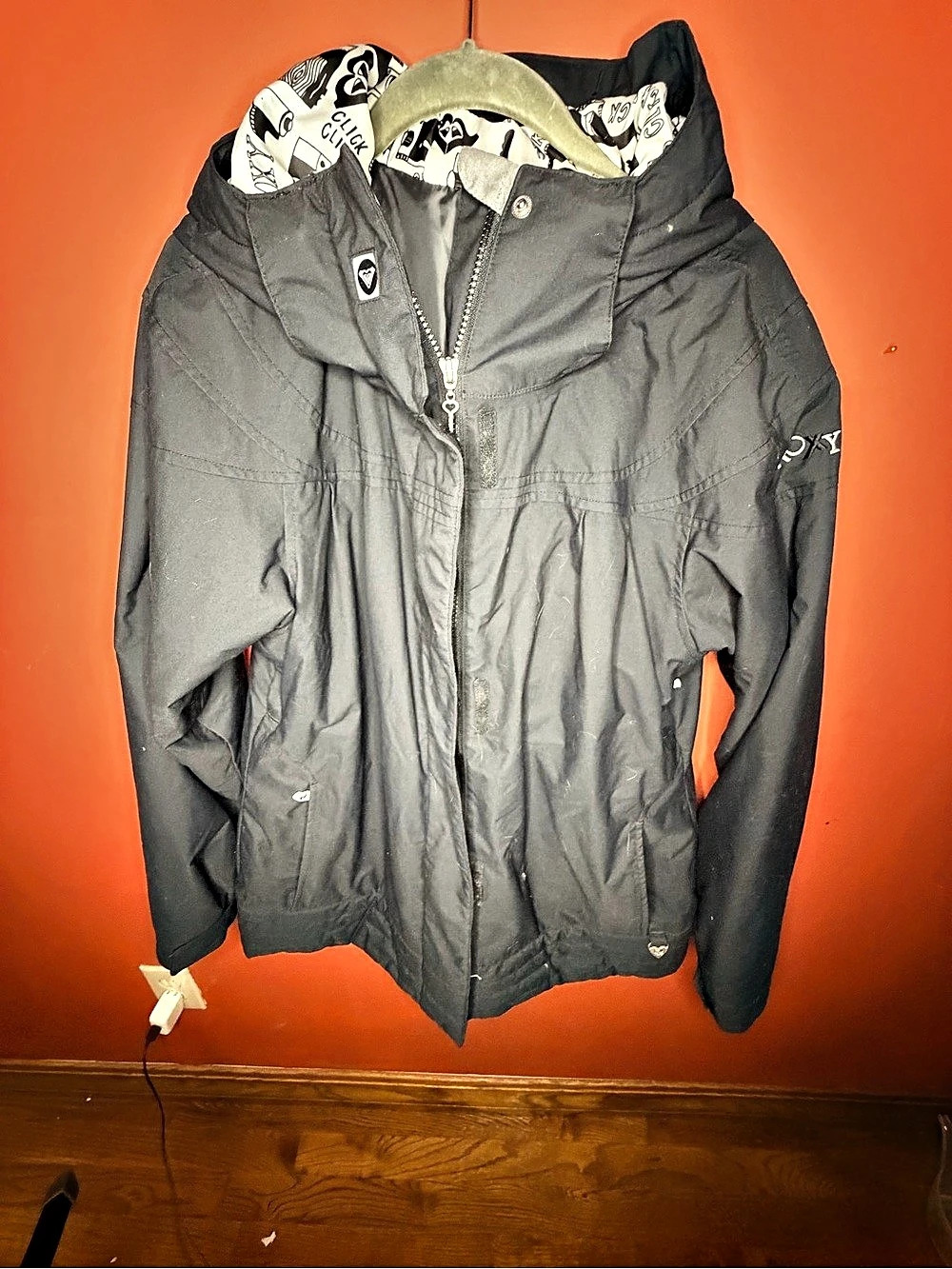 Roxy juniors Black Lightweight Hooded Jacket